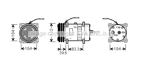 AVA QUALITY COOLING Компрессор, кондиционер UVK038